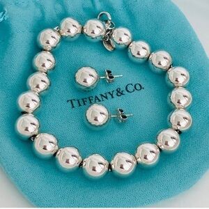 🩵Tiffany & Co. 10mm Hardware Bead Jewelry Set